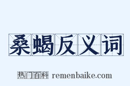 桑蝎反义词是什么意思的图片